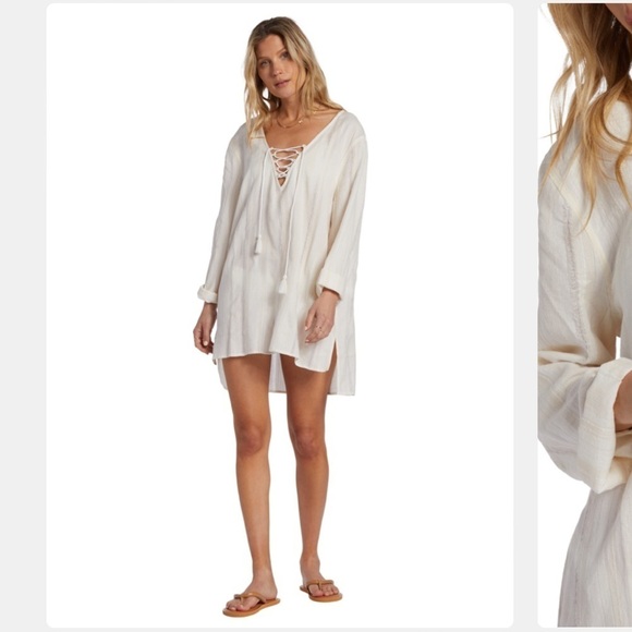 NWT. Billabong Small Same Story Swim Cover Up with Hood. - Picture 4 of 16